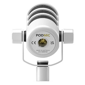 Rode PodMic Dynamic Podcasting Microphone (White)