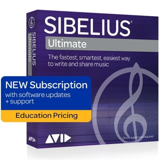 Avid Sibelius Ultimate 1-Year Subscription (EDU Student/Teacher Version) (Download Code)